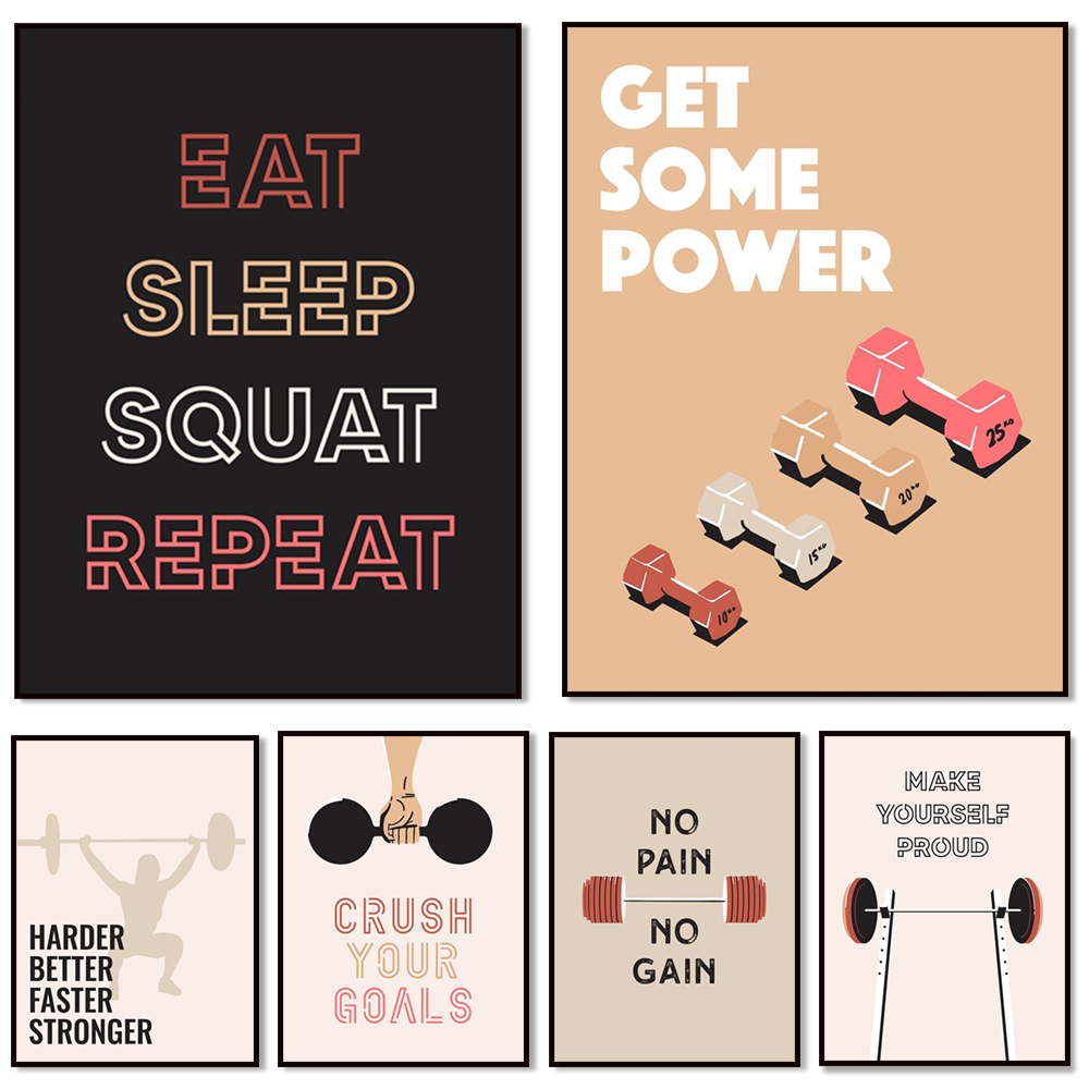 Home Gym York - Arte de parede de ginástica em