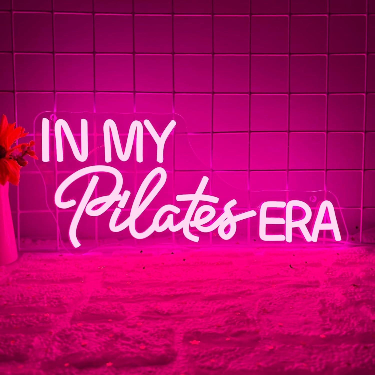 Home Gym Neon Sign - Letreiro Neon 'In My Pilates Era'