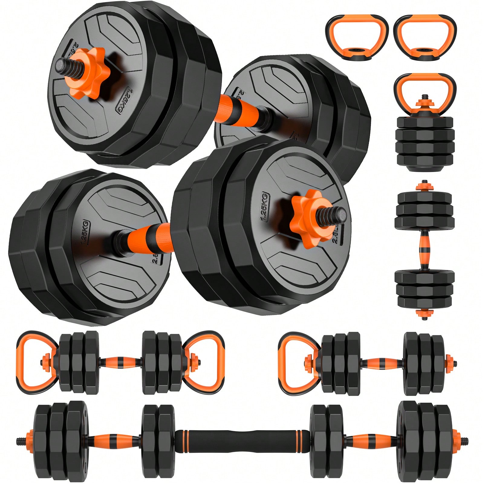 Home Gym Used - GIKPAL Conjunto de Halteres Ajustáveis 6
