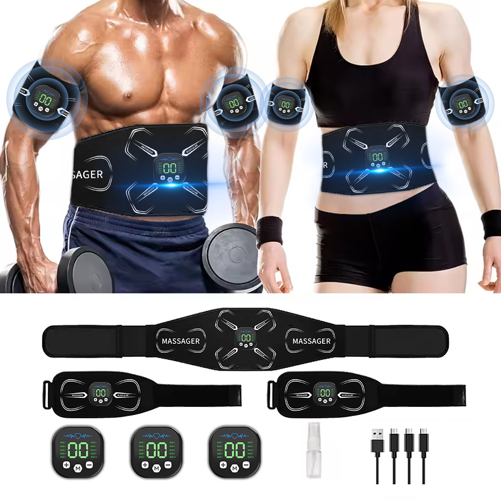 Home Gym Rig - Estimulador Muscular EMS, Treinador Abdominal, Tonificador
