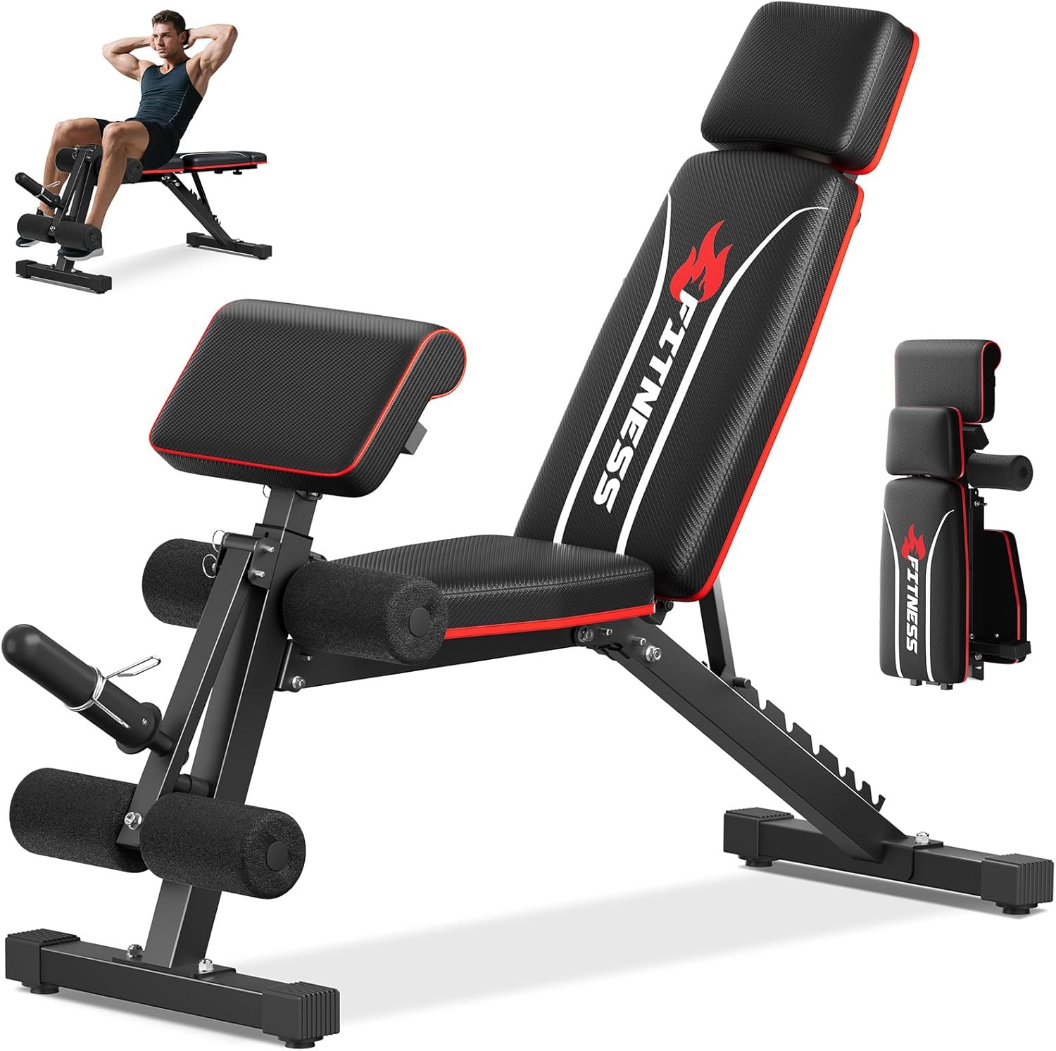 Home Gym Weight - Banco de Peso Dobrável para Academia