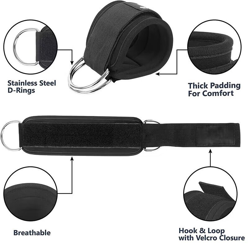 Correias de tornozelo faixas d - Home Gym Kit For Men avaliação e preço