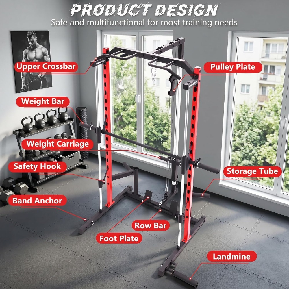 Máquina Smith Multifuncional c - Home Gym Smith avaliação e preço