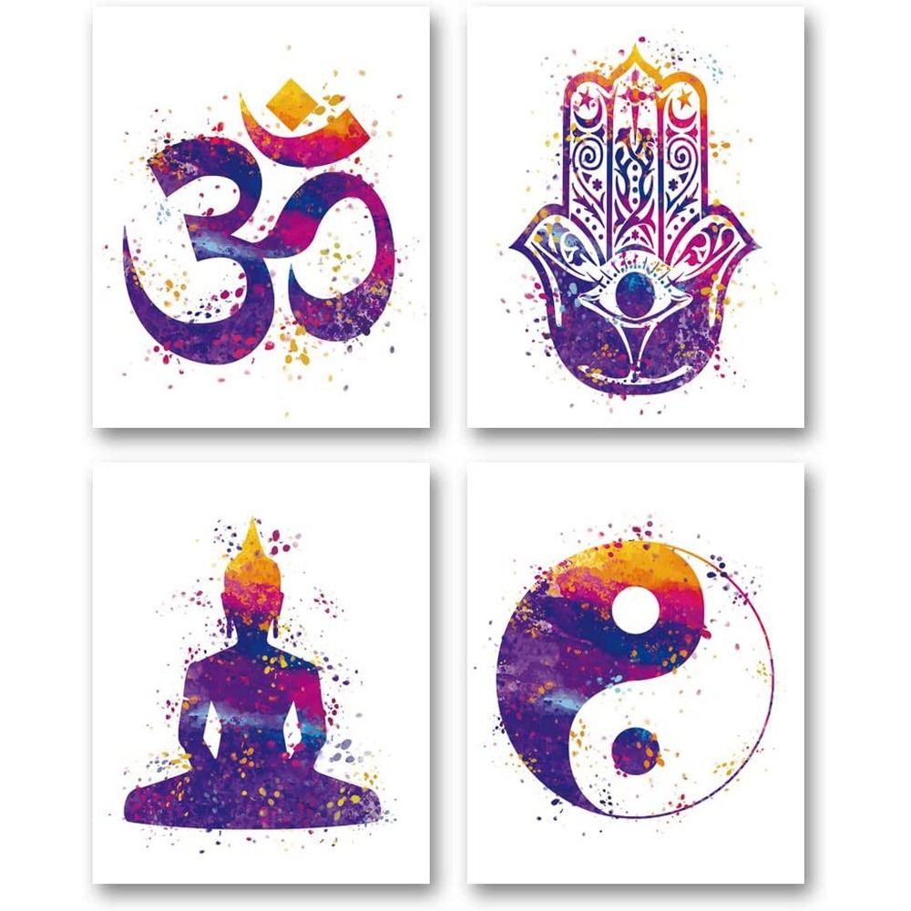 Yoga arte pintura em tela cart - Home Gym York avaliação e preço