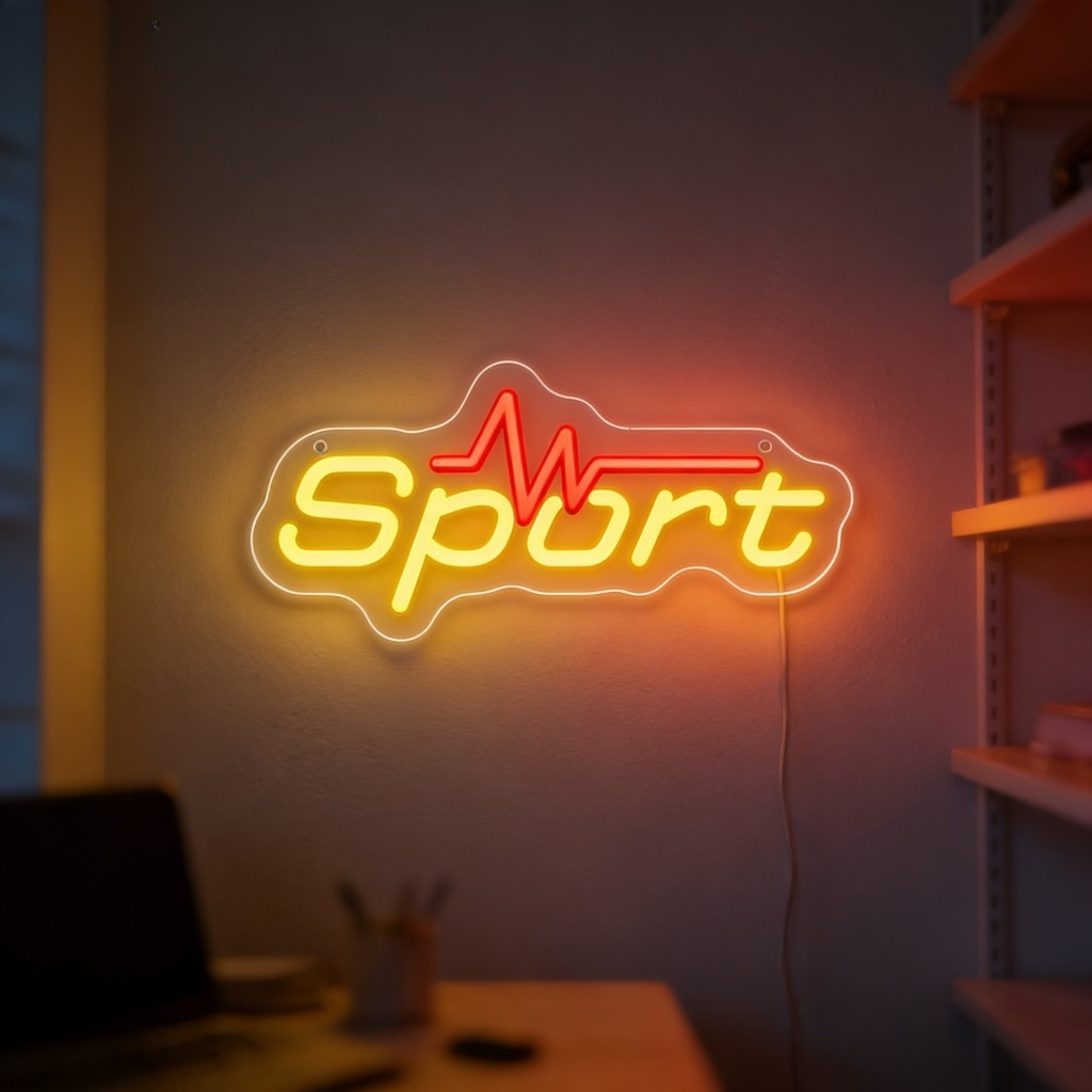 Letreiro Neon Esportivo LED US - Home Gym Neon Sign avaliação e preço
