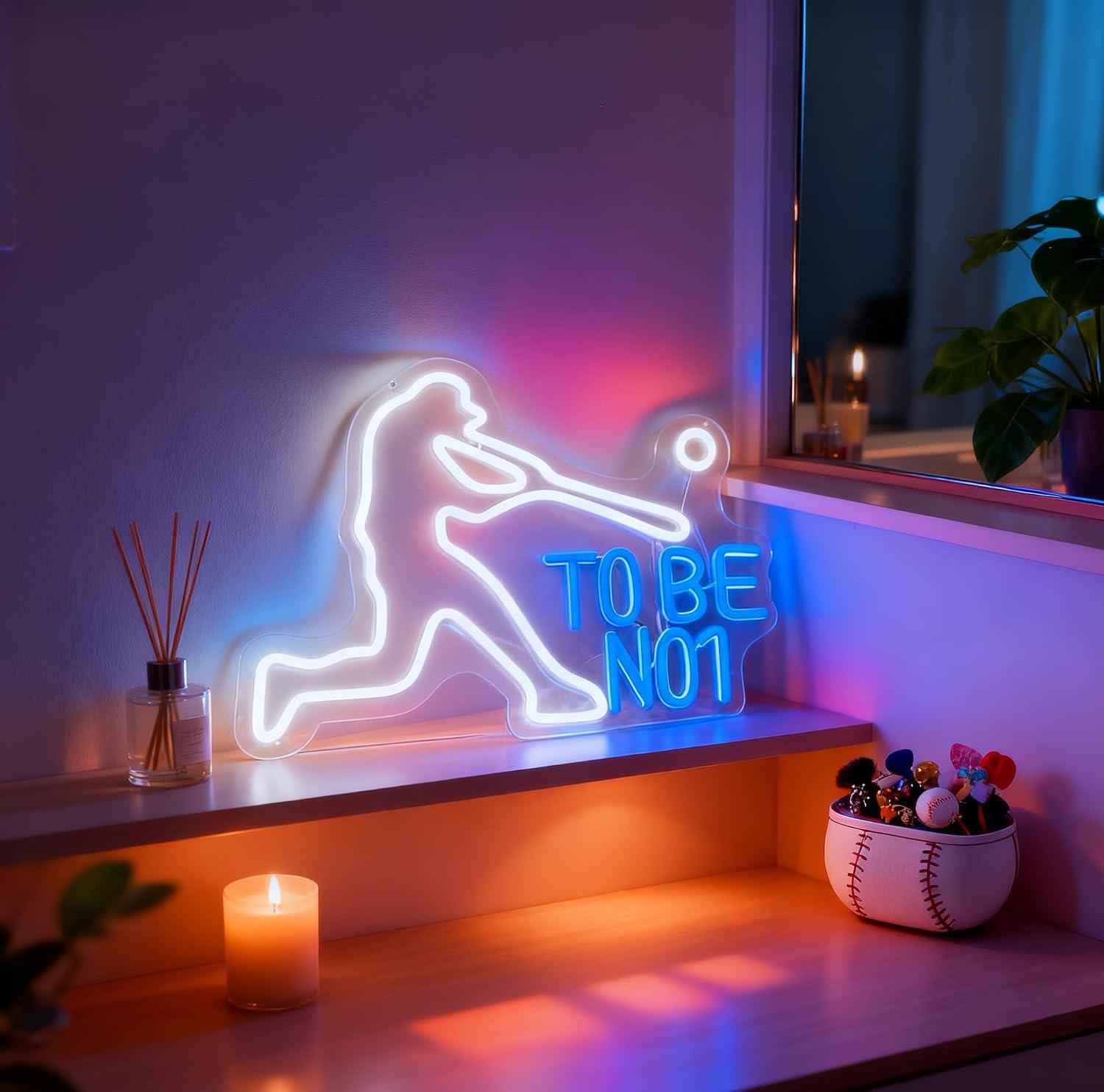 Letreiro Neon 'To Be No1' com  - Home Gym Neon Sign avaliação e preço