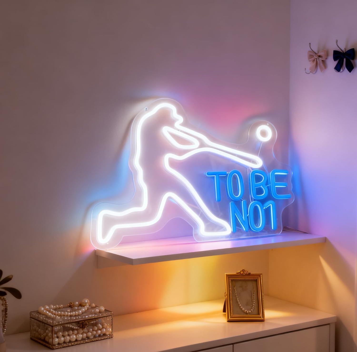 Letreiro Neon 'To Be No1' com  - Home Gym Neon Sign avaliação e preço