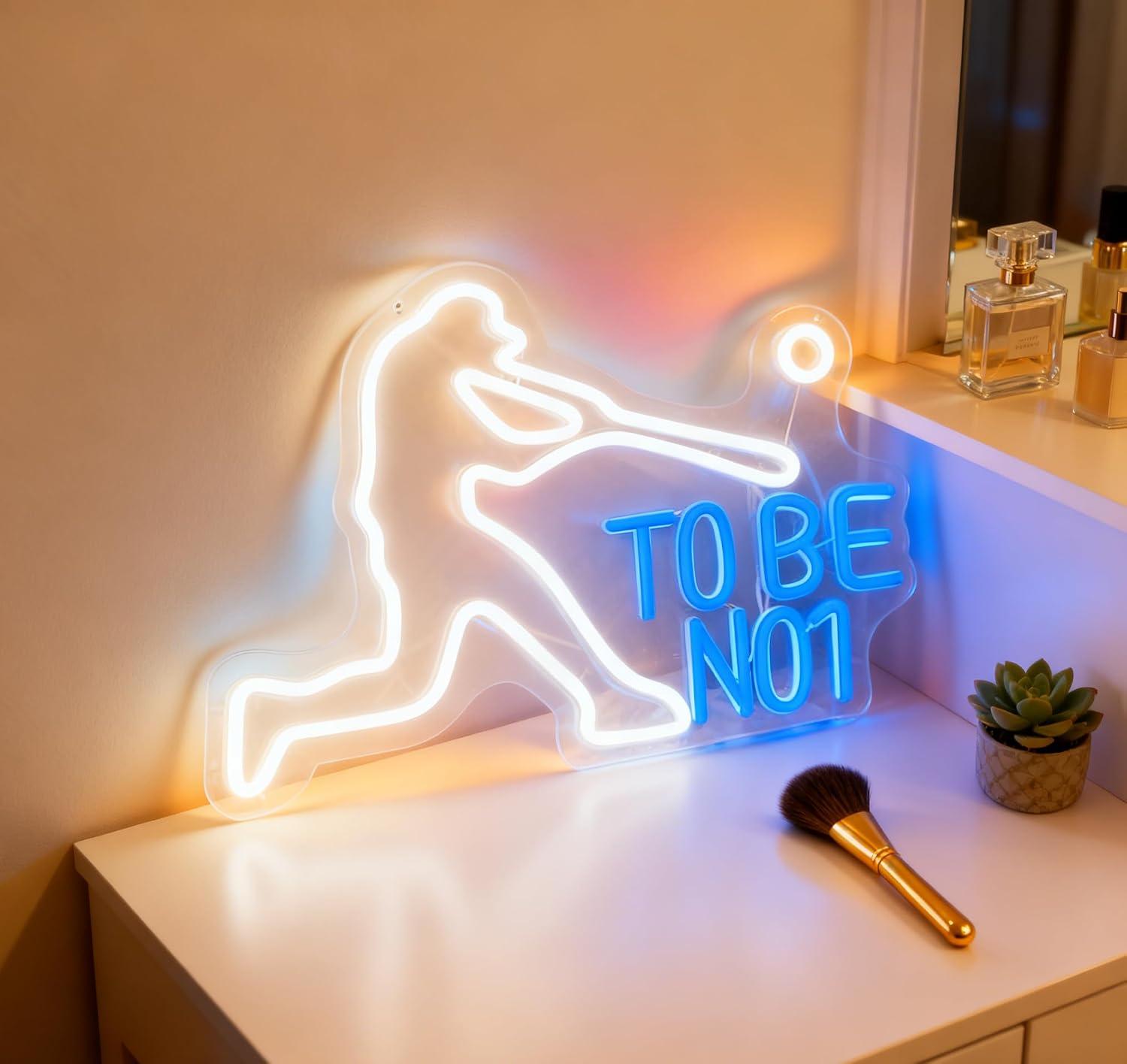 Letreiro Neon 'To Be No1' com  - Home Gym Neon Sign avaliação e preço