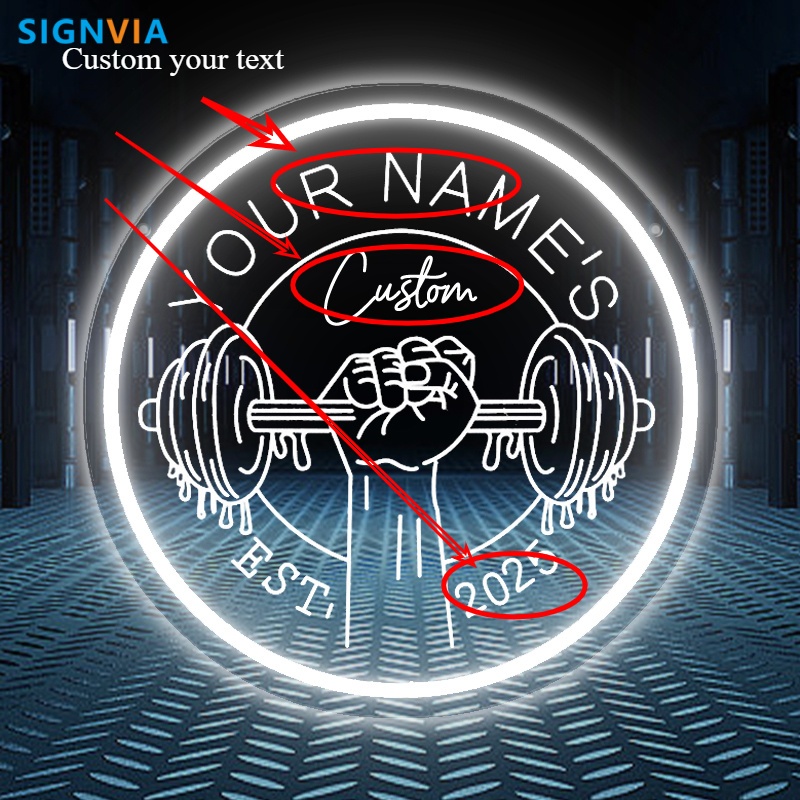 Personalizado led ginásio sina - Home Gym Neon Sign avaliação e preço