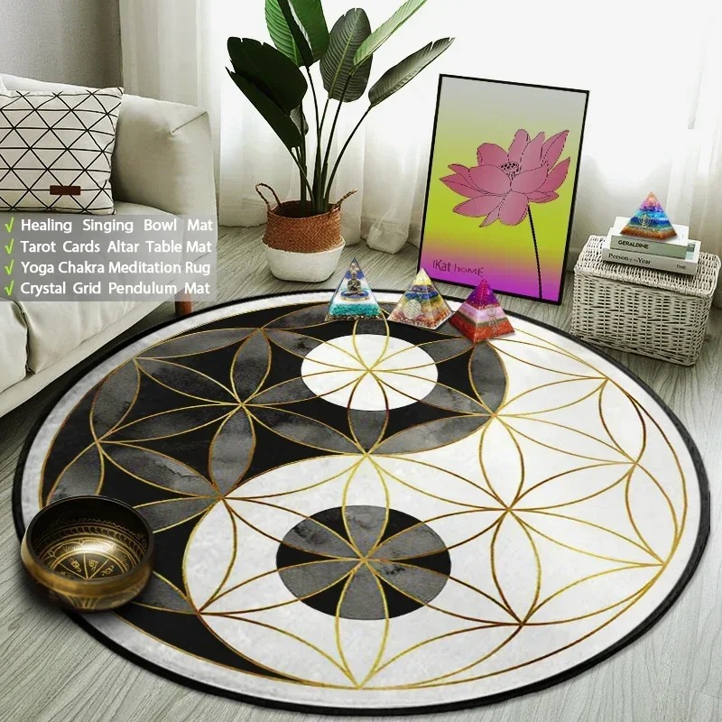 Yin yang taiji tapete redondo  - Home Gym Equipment Amazon avaliação e preço