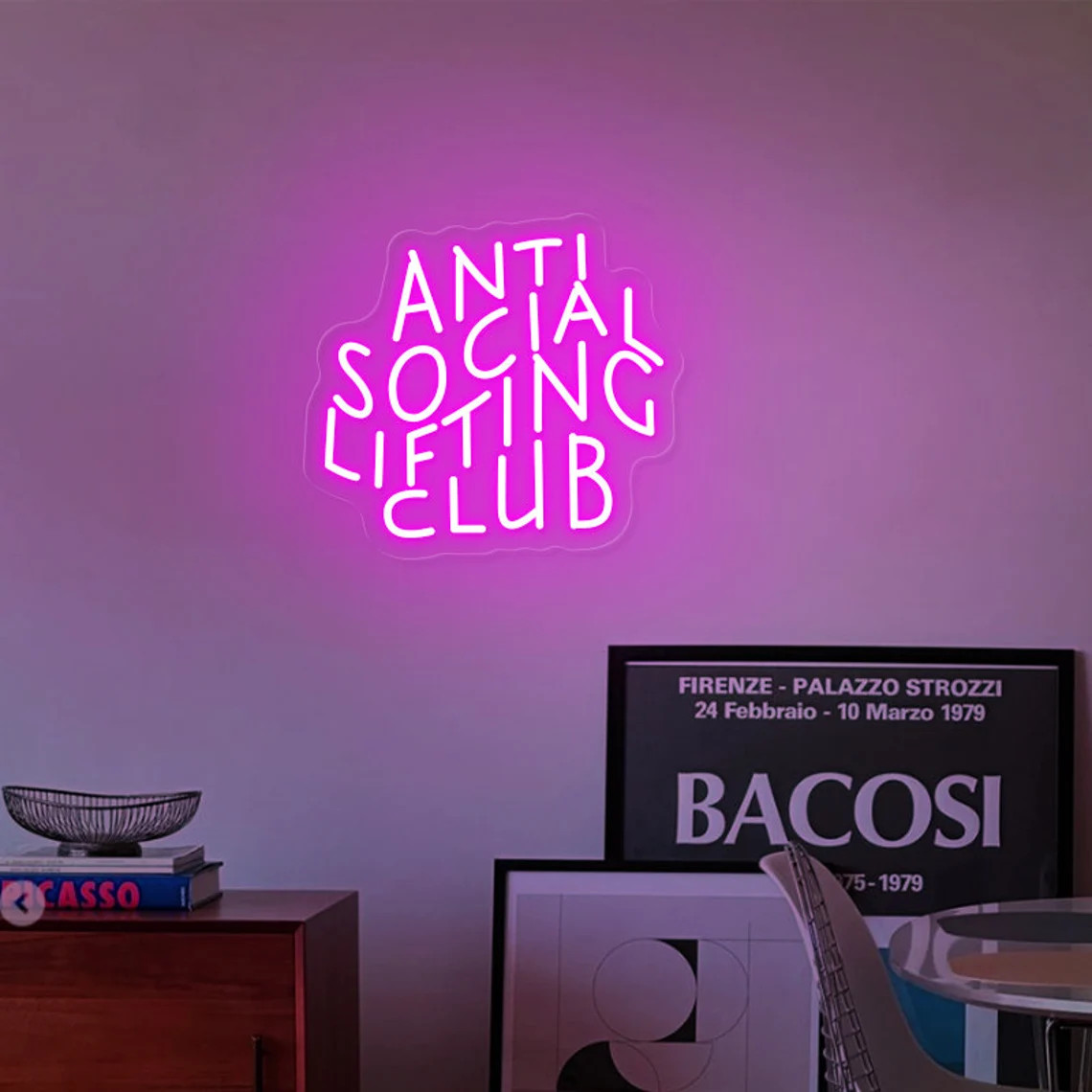 Sinal de néon do clube de leva - Home Gym Neon Sign avaliação e preço