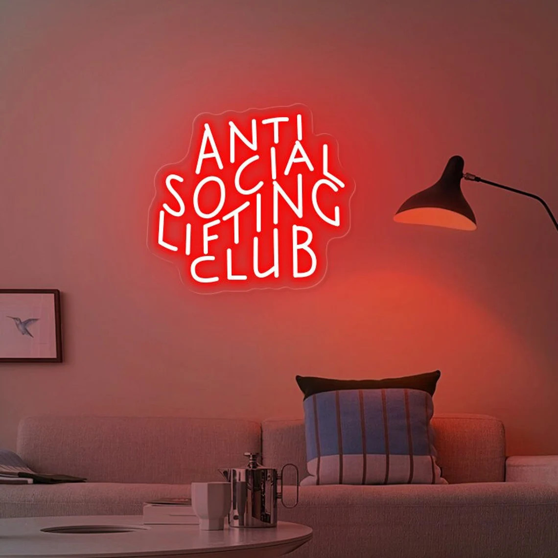 Sinal de néon do clube de leva - Home Gym Neon Sign avaliação e preço