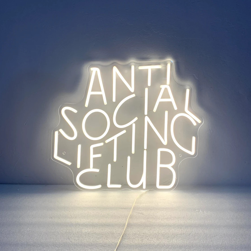 Sinal de néon do clube de leva - Home Gym Neon Sign avaliação e preço