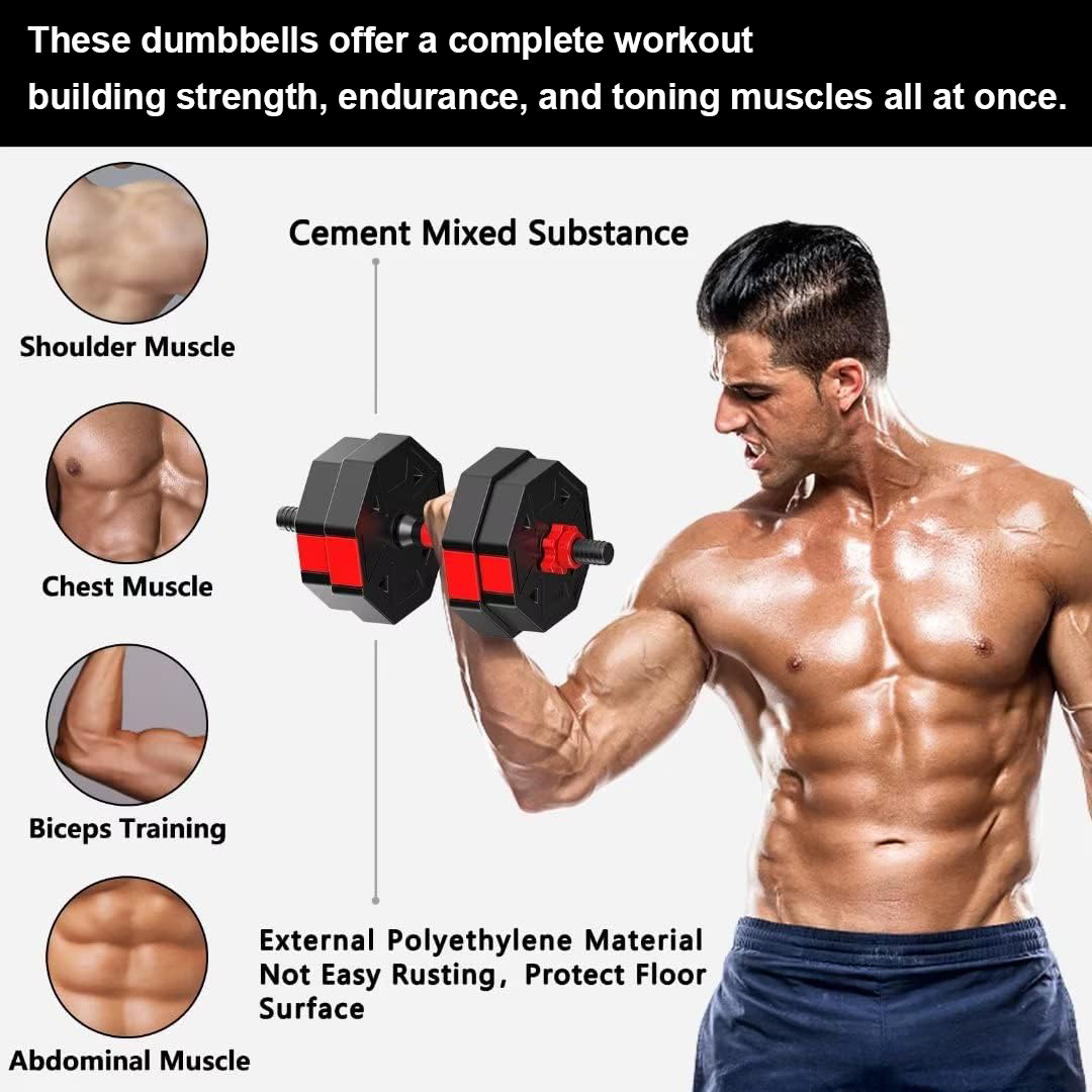 Conjunto de fitness com halter - Home Gym Kit For Men avaliação e preço