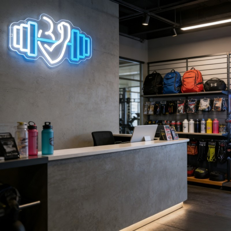 Letreiro Neon LED de Bíceps co - Home Gym Neon Sign avaliação e preço