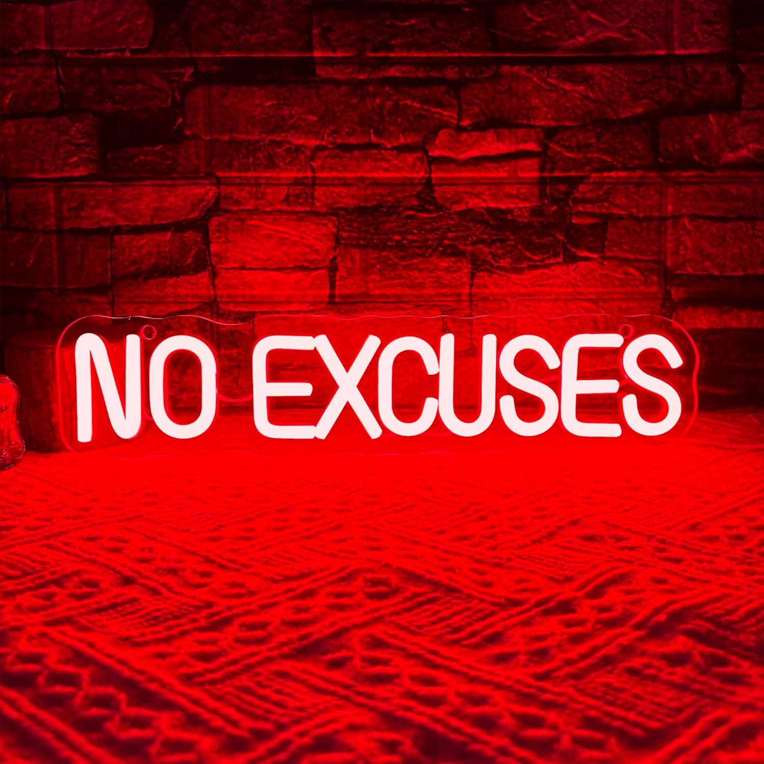 Letreiro Neon 'Sem Desculpas'  - Home Gym Neon Sign avaliação e preço