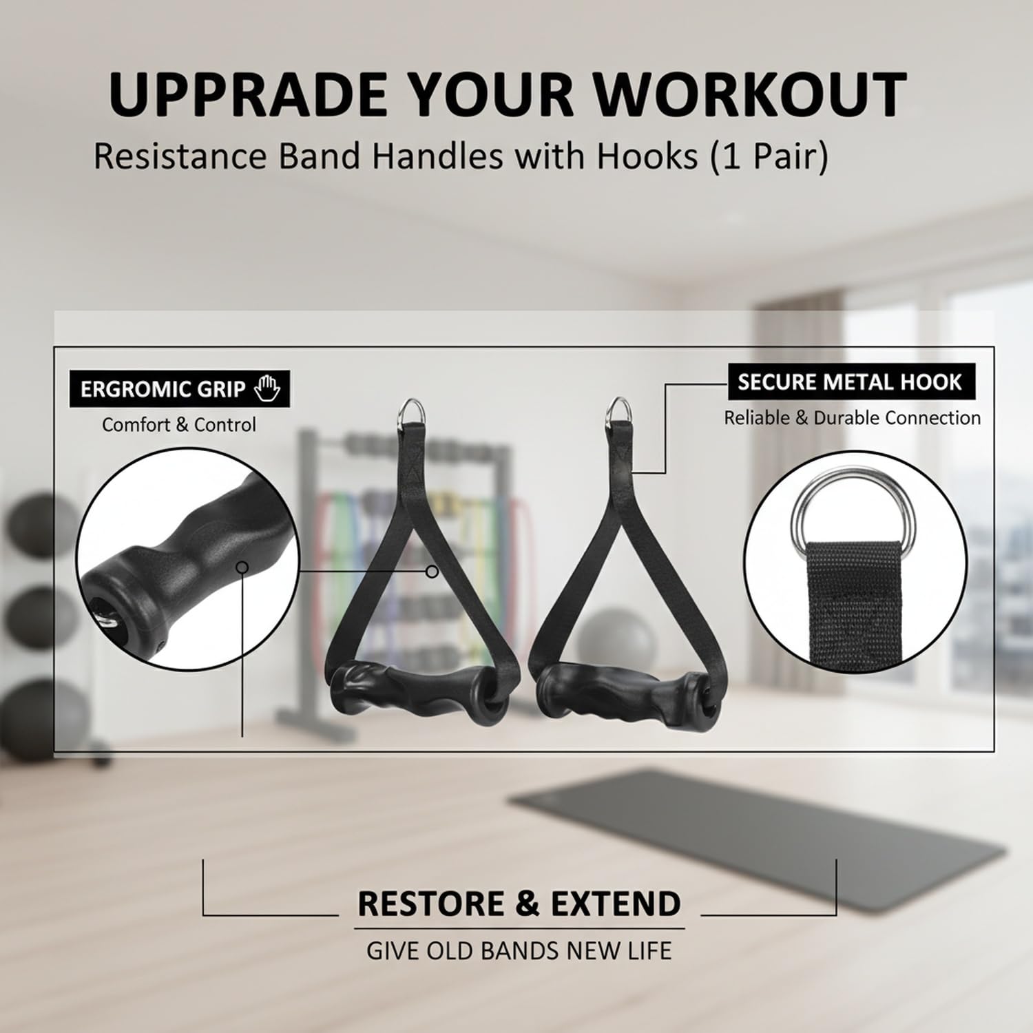 1 Par de Alças Ergonômicas par - Cable Pulley System avaliação e preço