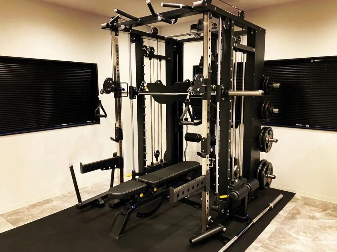 #   l comercial tudo em um rac - Home Gym Smith avaliação e preço